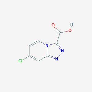 molecular formula C7H4ClN3O2 B7968645 7-Chloro-[1,2,4]triazolo[4,3-a]pyridine-3-carboxylic acid 