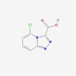 molecular formula C7H4ClN3O2 B7968652 5-Chloro-[1,2,4]triazolo[4,3-a]pyridine-3-carboxylic acid 