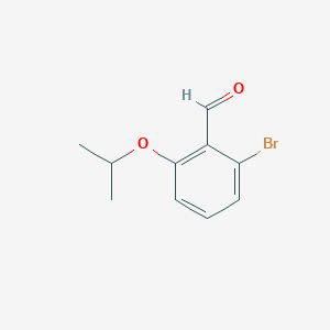 molecular formula C10H11BrO2 B7968672 2-Bromo-6-(propan-2-yloxy)benzaldehyde 