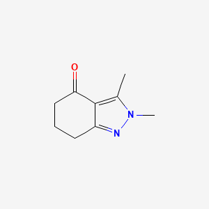 molecular formula C9H12N2O B7968724 2,3-dimethyl-6,7-dihydro-5H-indazol-4-one 