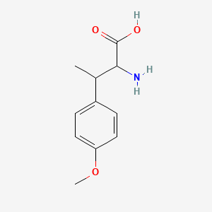 molecular formula C11H15NO3 B7968739 2-Amino-3-(4-methoxyphenyl)butanoic acid 