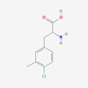 molecular formula C10H12ClNO2 B7968789 2-Amino-3-(4-chloro-3-methylphenyl)propanoic acid 
