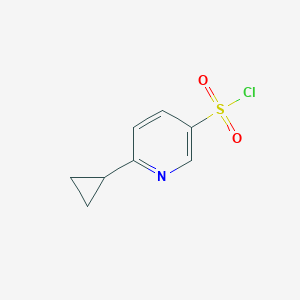 molecular formula C8H8ClNO2S B7968798 6-Cyclopropylpyridine-3-sulfonyl chloride 