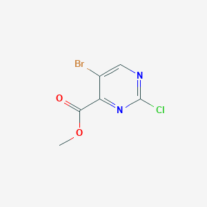 molecular formula C6H4BrClN2O2 B7968808 Methyl 5-bromo-2-chloropyrimidine-4-carboxylate 