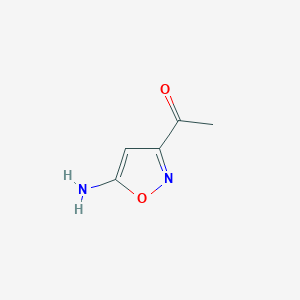 molecular formula C5H6N2O2 B7968819 1-(5-Aminoisoxazol-3-yl)ethanone 