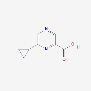 molecular formula C8H8N2O2 B7968825 6-Cyclopropylpyrazine-2-carboxylic acid 