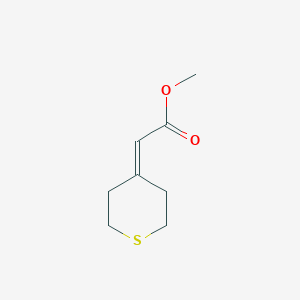 molecular formula C8H12O2S B7968827 Methyl (thian-4-ylidene)acetate CAS No. 62702-81-2