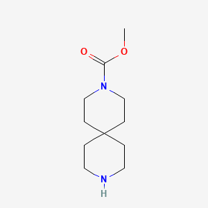 molecular formula C11H20N2O2 B7968832 Methyl 3,9-diazaspiro[5.5]undecane-3-carboxylate 