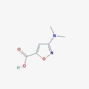 molecular formula C6H8N2O3 B7968876 3-(Dimethylamino)-1,2-oxazole-5-carboxylic acid 