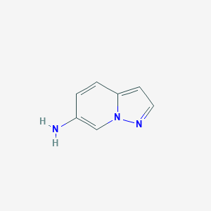 molecular formula C7H7N3 B7968892 吡唑并[1,5-a]吡啶-6-胺 