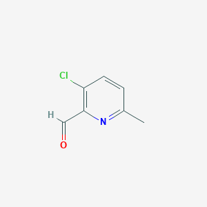 molecular formula C7H6ClNO B7968929 3-Chloro-6-methylpicolinaldehyde 