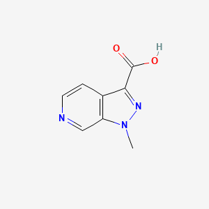 molecular formula C8H7N3O2 B7968952 1-methyl-1H-pyrazolo[3,4-c]pyridine-3-carboxylic acid 