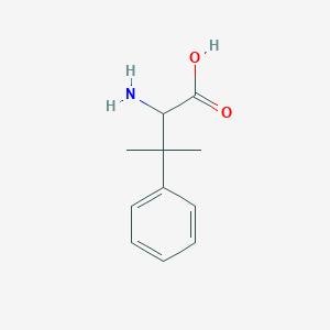 molecular formula C11H15NO2 B7968983 2-Amino-3-methyl-3-phenylbutanoic acid 