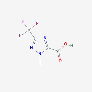 molecular formula C5H4F3N3O2 B7969002 1-Methyl-3-(trifluoromethyl)-1H-1,2,4-triazole-5-carboxylic acid 