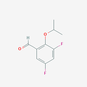 molecular formula C10H10F2O2 B7969016 3,5-Difluoro-2-(propan-2-yloxy)benzaldehyde 