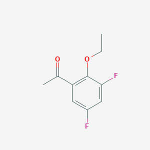 molecular formula C10H10F2O2 B7969022 1-(2-Ethoxy-3,5-difluorophenyl)ethanone 