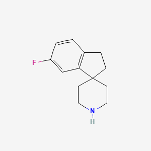 molecular formula C13H16FN B7969030 5-Fluorospiro[1,2-dihydroindene-3,4'-piperidine] 