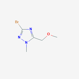 molecular formula C5H8BrN3O B7969035 3-Bromo-5-(methoxymethyl)-1-methyl-1H-1,2,4-triazole 