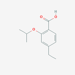 molecular formula C12H16O3 B7969043 4-Ethyl-2-isopropoxybenzoic acid 