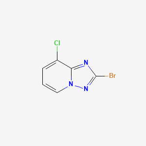 molecular formula C6H3BrClN3 B7969083 2-Bromo-8-chloro-[1,2,4]triazolo[1,5-a]pyridine 