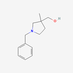 molecular formula C13H19NO B7969101 (1-Benzyl-3-methylpyrrolidin-3-yl)methanol 