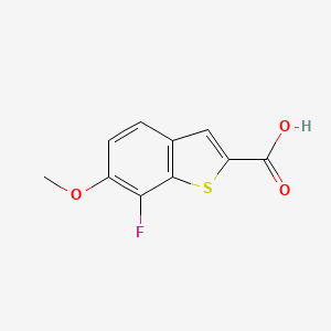 molecular formula C10H7FO3S B7969110 7-Fluoro-6-methoxy-benzo[b]thiophene-2-carboxylic acid 