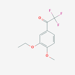 molecular formula C11H11F3O3 B7969147 3'-Ethoxy-4'-methoxy-2,2,2-trifluoroacetophenone 