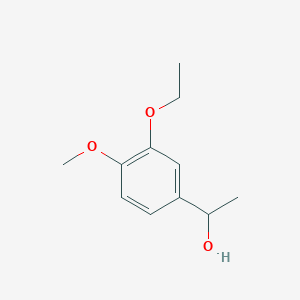 molecular formula C11H16O3 B7969155 1-(3-Ethoxy-4-methoxyphenyl)ethanol 