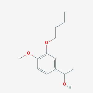 molecular formula C13H20O3 B7969170 1-(3-Butoxy-4-methoxyphenyl)ethanol 