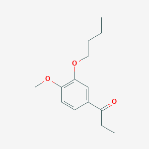 molecular formula C14H20O3 B7969182 3'-n-Butoxy-4'-methoxypropiophenone 
