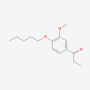 molecular formula C15H22O3 B7969197 3'-Methoxy-4'-n-pentoxypropiophenone 