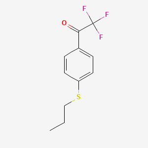 molecular formula C11H11F3OS B7969281 4'-(n-Propylthio)-2,2,2-trifluoroacetophenone 