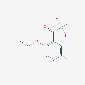 molecular formula C10H8F4O2 B7969306 1-(2-Ethoxy-5-fluorophenyl)-2,2,2-trifluoroethanone 