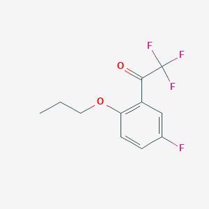 molecular formula C11H10F4O2 B7969307 2'-n-Propoxy-2,2,2,5'-tetrafluoroacetophenone CAS No. 1443312-22-8