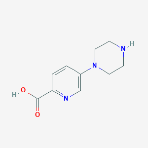 molecular formula C10H13N3O2 B7969350 5-(Piperazin-1-yl)pyridine-2-carboxylic acid 