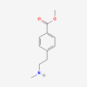 molecular formula C11H15NO2 B7969358 4-(2-(甲基氨基)乙基)苯甲酸甲酯 