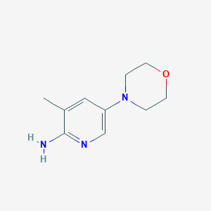 molecular formula C10H15N3O B7969377 3-Methyl-5-(morpholin-4-YL)pyridin-2-amine 