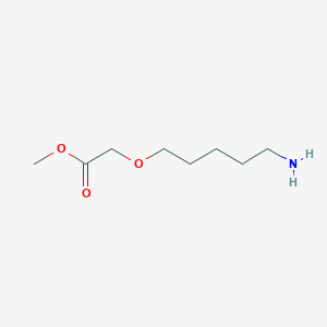 molecular formula C8H17NO3 B7969422 Methyl 2-(5-aminopentoxy)acetate 