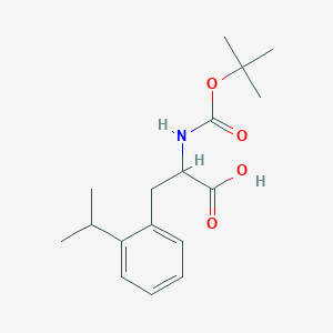 molecular formula C17H25NO4 B7969433 2-Boc-amino-3-(2-isopropyl-phenyl)-propionic acid 