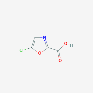 molecular formula C4H2ClNO3 B7969468 5-Chloro-1,3-oxazole-2-carboxylic acid 