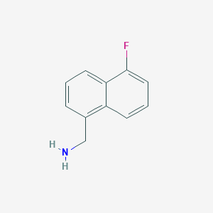 molecular formula C11H10FN B7969479 1-(Aminomethyl)-5-fluoronaphthalene 