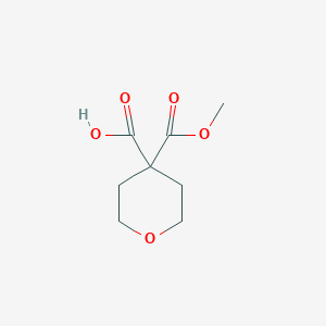 molecular formula C8H12O5 B7969500 4-(Methoxycarbonyl)oxane-4-carboxylic acid 