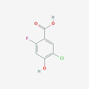 molecular formula C7H4ClFO3 B7969515 5-Chloro-2-fluoro-4-hydroxybenzoic acid 
