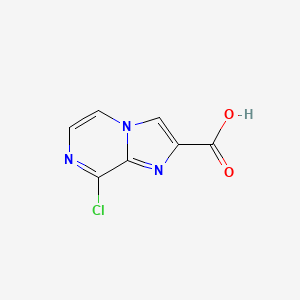 molecular formula C7H4ClN3O2 B7969526 8-Chloroimidazo[1,2-A]pyrazine-2-carboxylic acid CAS No. 1196146-07-2