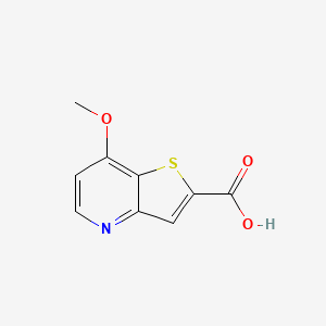 molecular formula C9H7NO3S B7969537 7-Methoxythieno[3,2-b]pyridine-2-carboxylic acid 