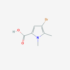 molecular formula C7H8BrNO2 B7969538 4-Bromo-1,5-dimethylpyrrole-2-carboxylic acid 