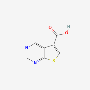 molecular formula C7H4N2O2S B7969631 Thieno[2,3-d]pyrimidine-5-carboxylic acid 