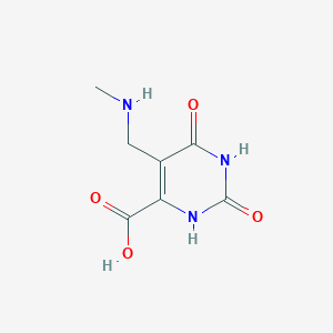 molecular formula C7H9N3O4 B7969644 2,6-Dihydroxy-5-[(methylamino)methyl]pyrimidine-4-carboxylic acid 