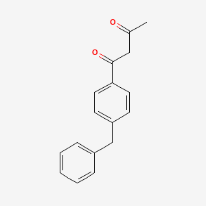 molecular formula C17H16O2 B7969677 1-(4-Benzylphenyl)butane-1,3-dione 