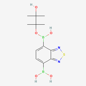 [4-[Hydroxy-(3-hydroxy-2,3-dimethylbutan-2-yl)oxyboranyl]-2,1,3-benzothiadiazol-7-yl]boronic acid